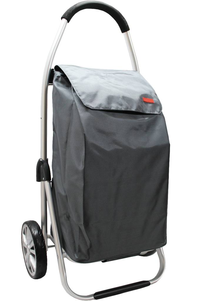 Boodschappentrolley Grey 48 L.Inklapbaar Aluminium Boodschappentrolley Grey 48 L.Inklapbaar Aluminium