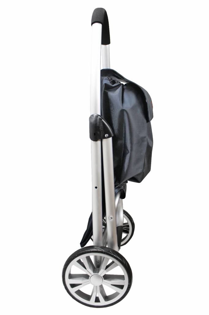 Boodschappentrolley Grey 48 L.Inklapbaar Aluminium Boodschappentrolley Grey 48 L.Inklapbaar Aluminium