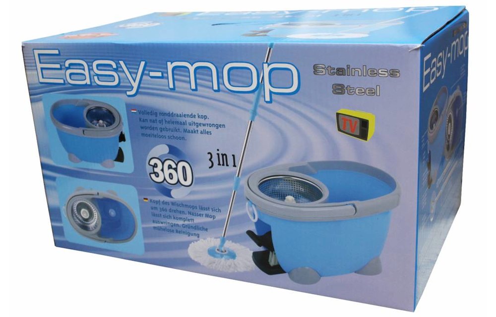 Easy Mop 3 in 1 spinner mop Stainless Steel Easy Mop 3 in 1 spinner mop Stainless Steel