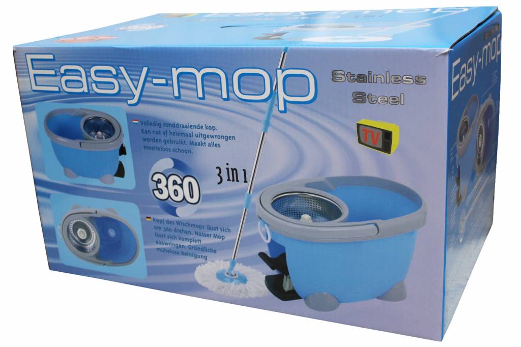 Easy Mop 3 in 1 spinner mop Stainless Steel