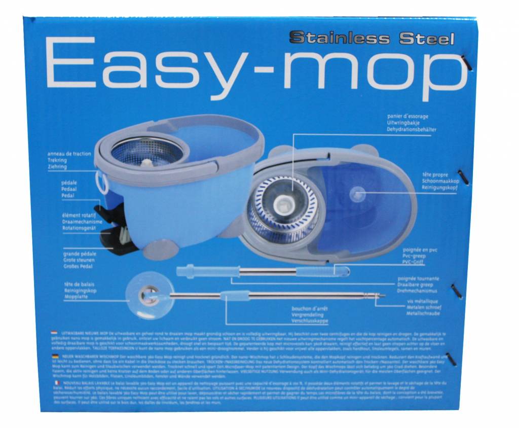 Easy Mop 3 in 1 spinner mop Stainless Steel