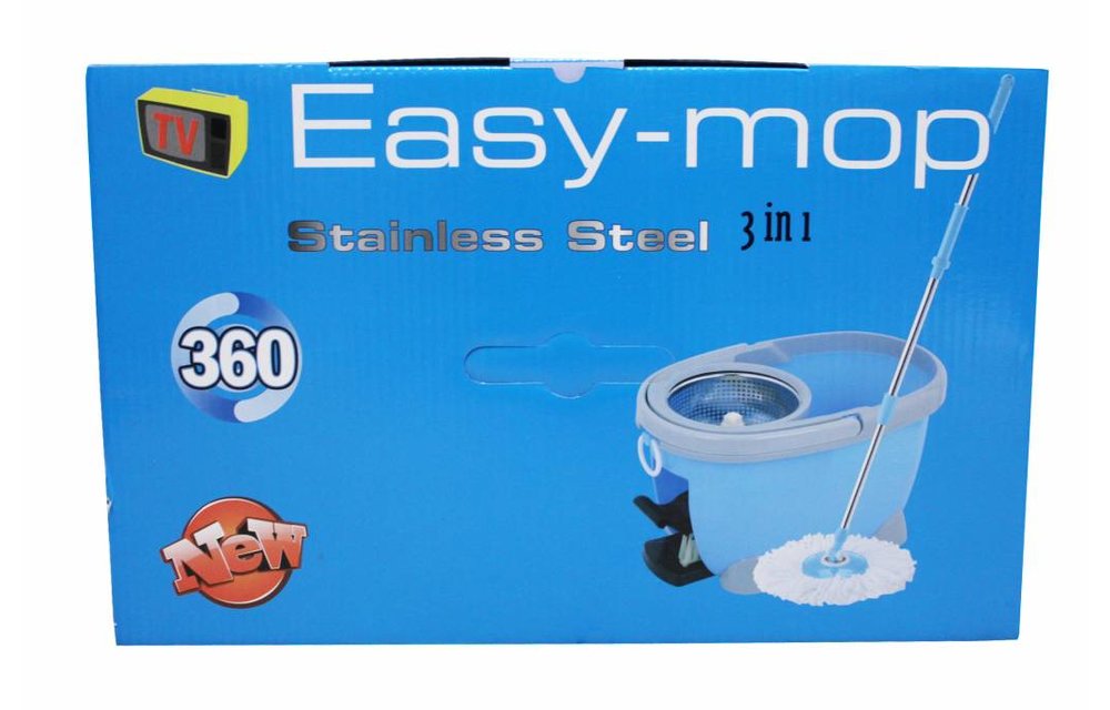 Easy Mop 3 in 1 spinner mop Stainless Steel Easy Mop 3 in 1 spinner mop Stainless Steel
