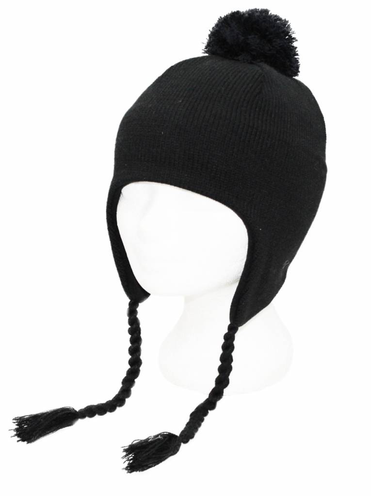 Gebreide Peru Muts Unisex Zwart