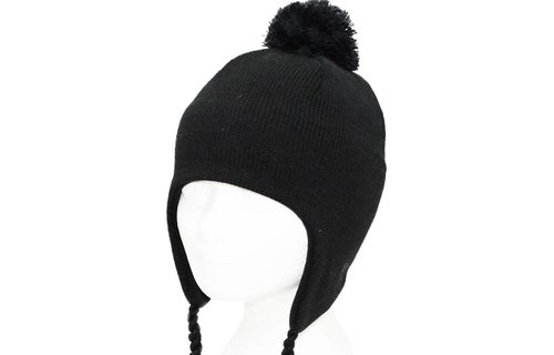 Gebreide Peru Muts Unisex Zwart