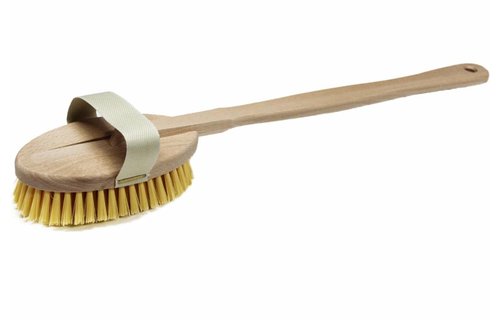 Badborstel in kunststofvezels met afneembare steel Badborstel in kunststofvezels met afneembare steel