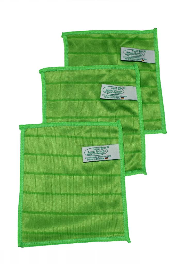 Brildoekjes Bamboe 17x15 cm. (3 stuks) Brildoekjes Bamboe 17x15 cm. (3 stuks)