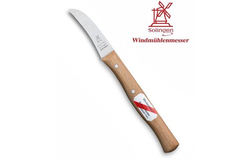 Robert Herder Molenmes "Schilmes" krom gebogen RVS