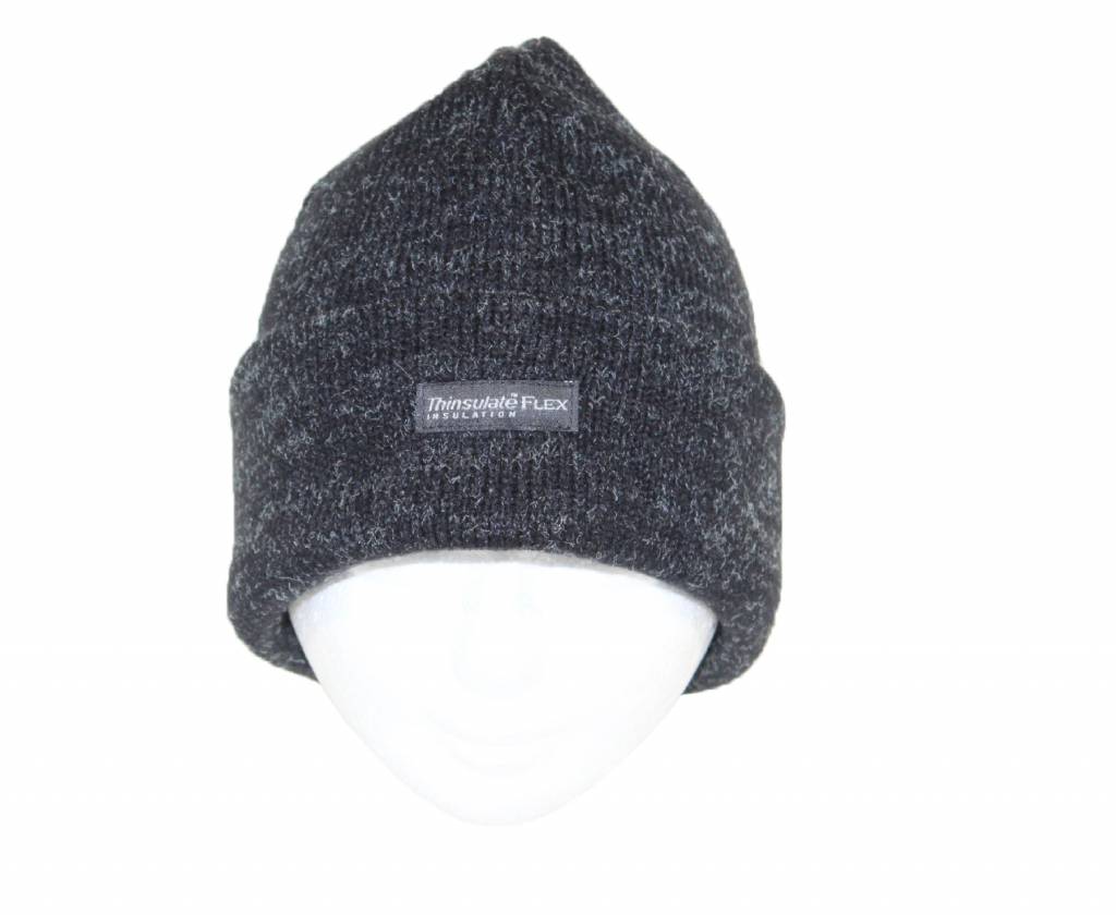 Muts Thinsulate Dubbel Zwart/Grijs gespikkeld