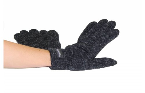 Handschoen Thinsulate Dames Zwart/Grijs gespikkeld
