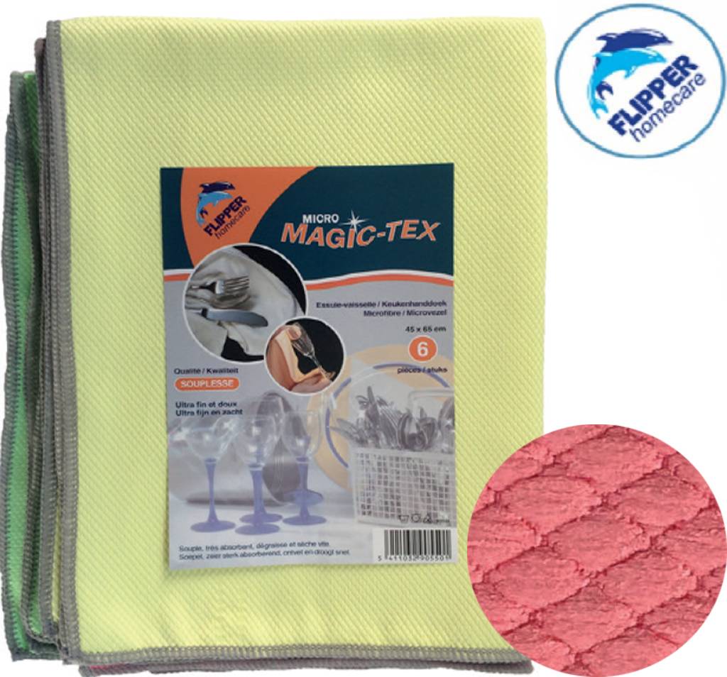 Microvezeldoeken Souplesse 45x65 cm. (6 stuks) Microvezeldoeken Souplesse 45x65 cm. (6 stuks)