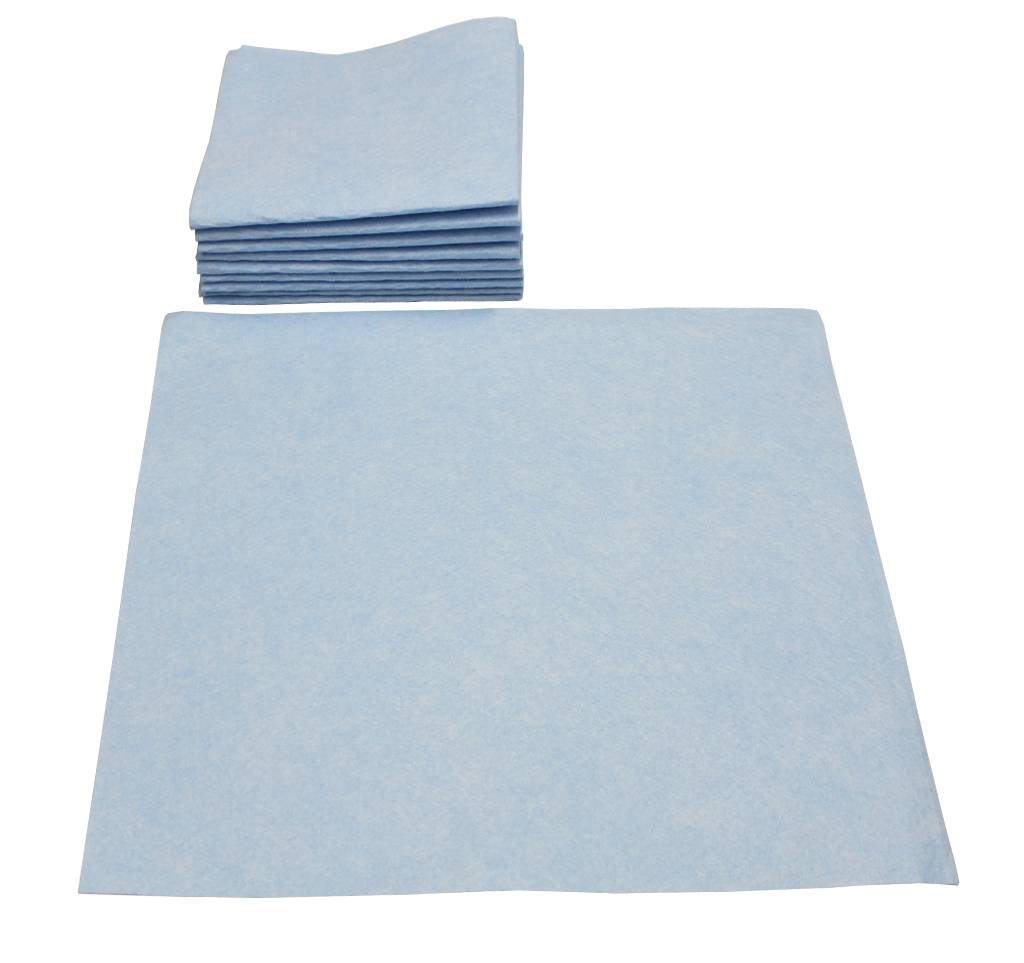 Viscose Vaatdoek Blauw  40 X 38 cm. Set van 10 stuks
