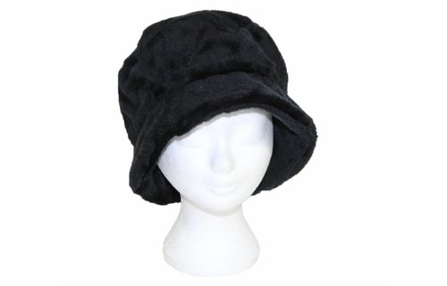 Dames Hoedje Pels / Bont met boord Zwart Dames Hoedje Pels / Bont met boord Zwart