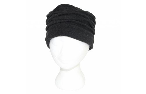 Dames Hoedje Fleece Milano in Beige en Zwart Dames Hoedje Fleece Milano in Beige en Zwart