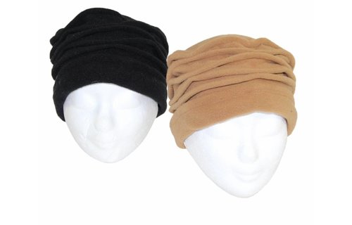 Dames Hoedje Fleece Milano in Beige en Zwart Dames Hoedje Fleece Milano in Beige en Zwart