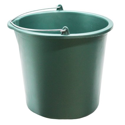 Huishoudemmer 12 liter  metallic groen