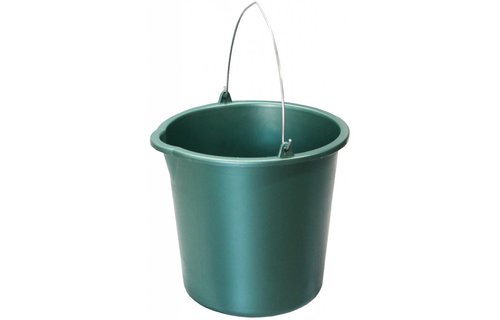 Huishoudemmer 12 liter  metallic groen