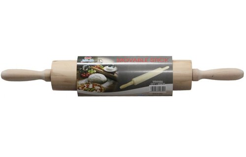 Houten deegroller  42 cm.