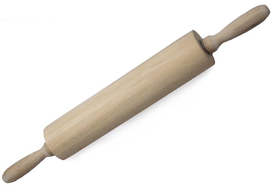 Houten deegroller  42 cm.