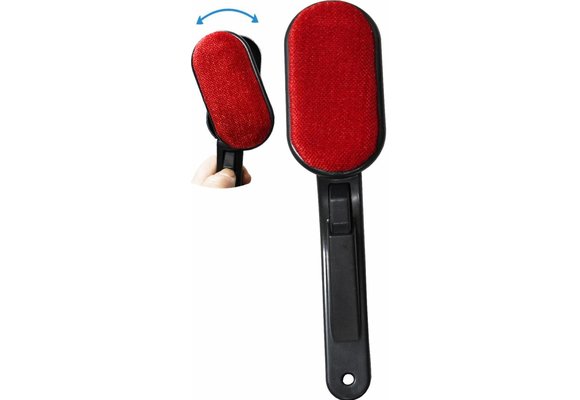 Magic kledingborstel zwart met Draaifunctie