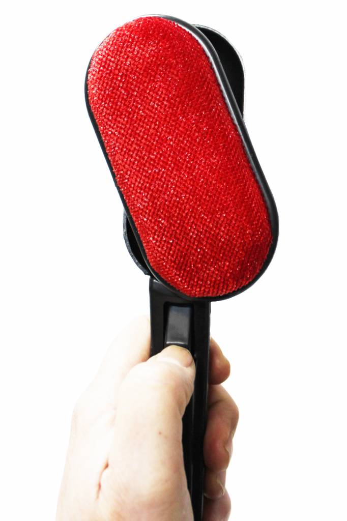 Magic kledingborstel zwart met Draaifunctie