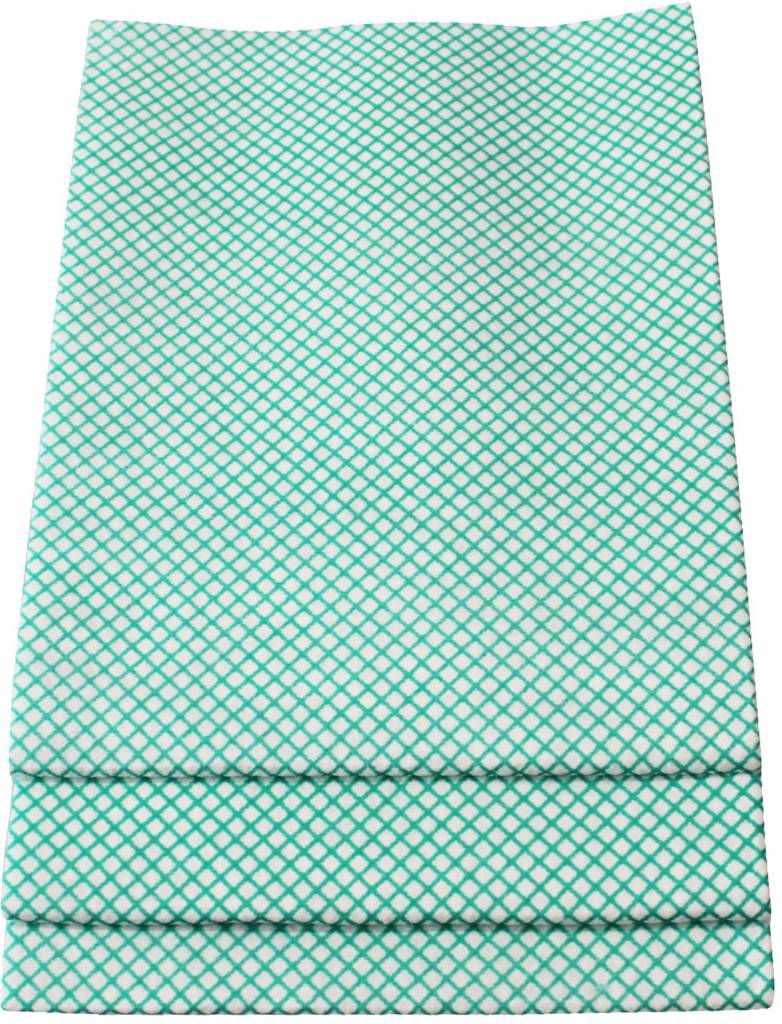 Dweil Viscose Groen geruit 50x70cm ( 3 st.) extra hygiëne Dweil Viscose Groen geruit 50x70cm ( 3 st.) extra hygiëne