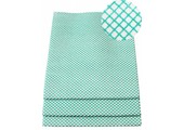 Dweil Viscose Groen  geruit 50x70cm  ( 3 st.)  extra hygiëne