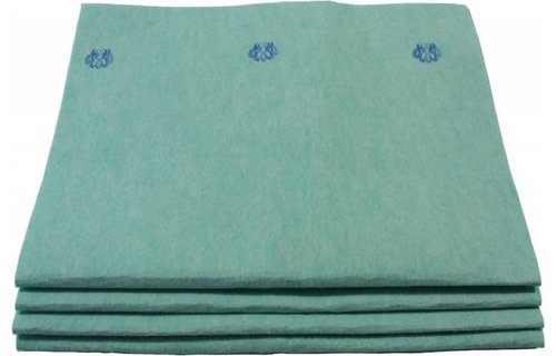 Viscose Dweil Groen 4 st. 60 X 70 cm. "Groen Kroon Dweil"
