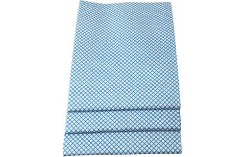 Dweil Viscose Blauw  geruit 50x70cm  ( 3 st.)  extra hygiëne