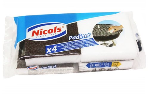 Padinet schuursponsjes 4 stuks