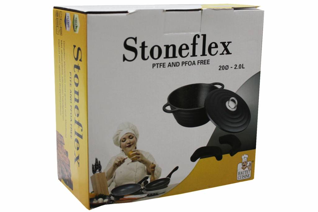 Kookpot + Deksel  Stoneflex / Inductie