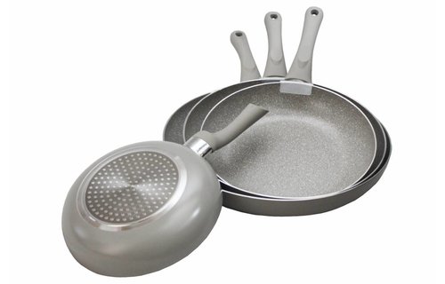 Pannenset 4-delig  Marble 20-24-28-32 cm.