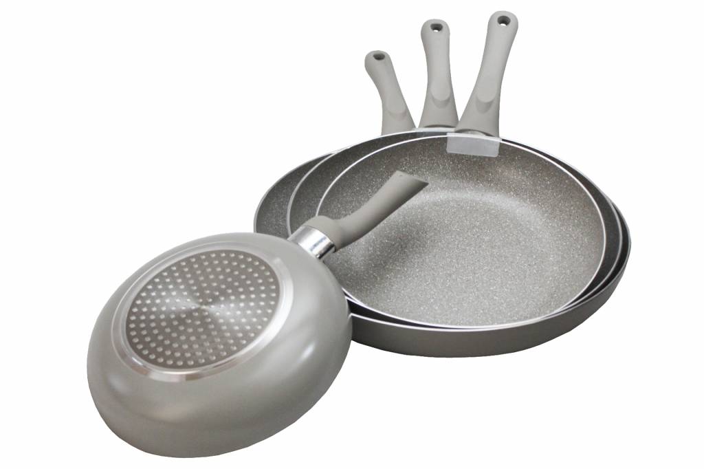 Pannenset 4-delig  Marble 20-24-28-32 cm.