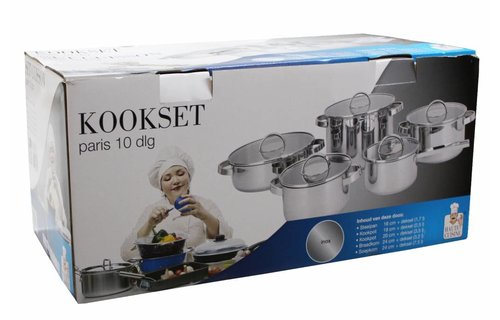 Kookset  / Pannenset Paris 10-delig