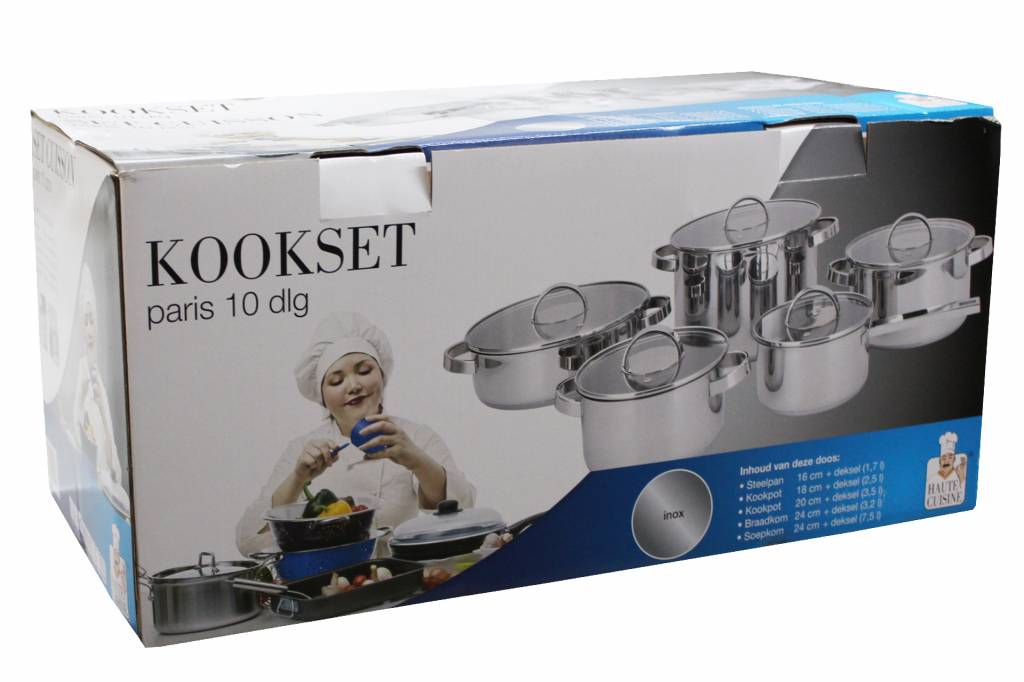 Kookset  / Pannenset Paris 10-delig Kookset  / Pannenset Paris 10-delig
