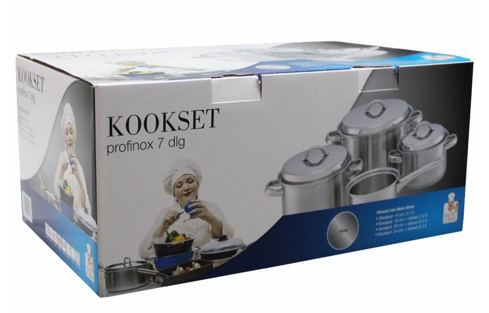 Kookset Profinox 7-delig Kookset Profinox 7-delig