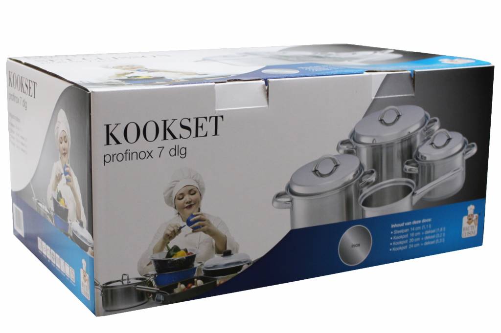 Kookset Profinox  7-delig