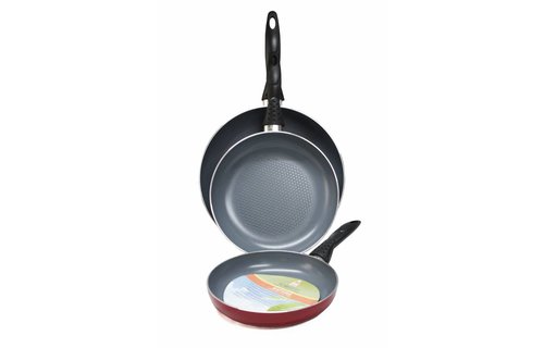 3-delige Pannenset Natura   20-24-28 cm.