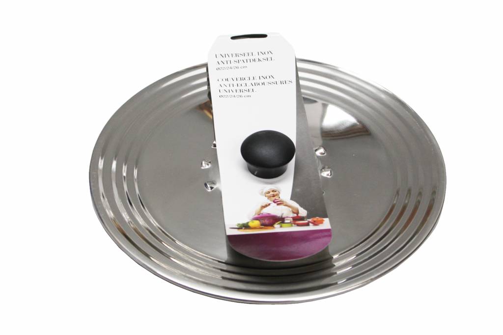 Anti-spatdeksel  Inox  verschillende maten Anti-spatdeksel  Inox  verschillende maten