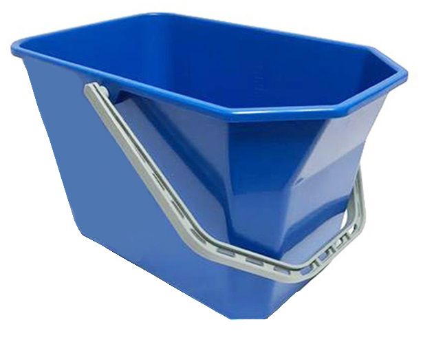 Emmer 15 liter Blauw voor Professionele Rolpers Wringer