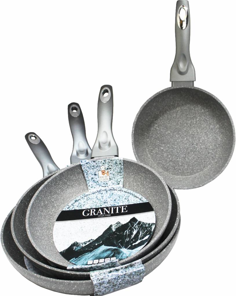 Braadpan  "Graniet"  Anti-Kleeflaag