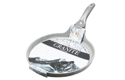 Pannenkoekenpan  "Graniet"  Anti-Kleeflaag 28 cm.