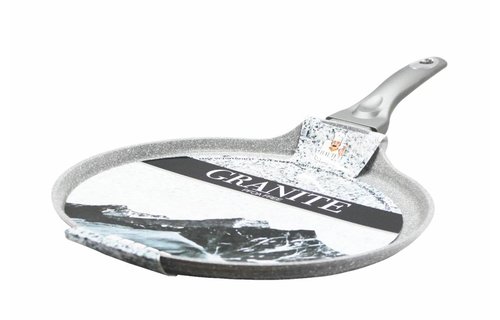 Pannenkoekenpan  "Graniet"  Anti-Kleeflaag 28 cm.