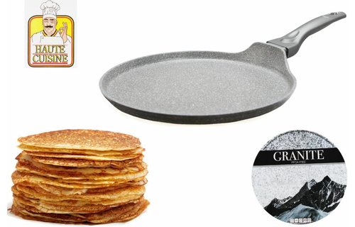 Pannenkoekenpan  "Graniet"  Anti-Kleeflaag 28 cm.