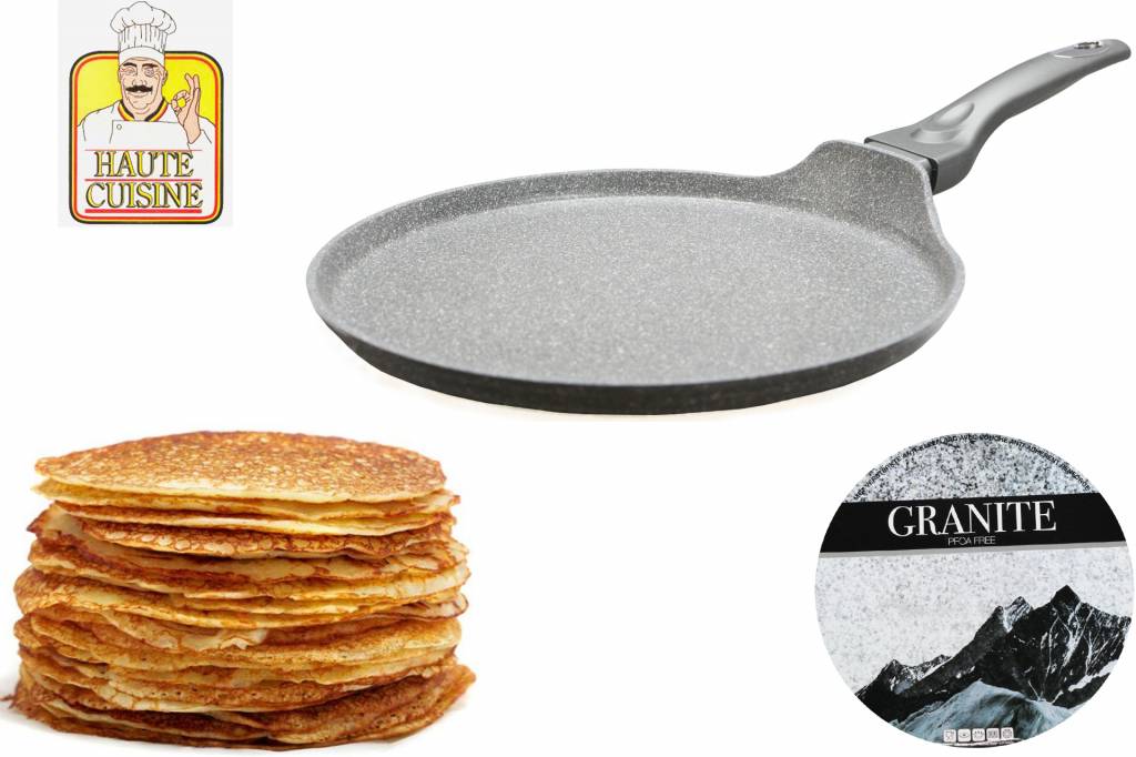 Pannenkoekenpan "Graniet" Anti-Kleeflaag 28 cm. Pannenkoekenpan "Graniet" Anti-Kleeflaag 28 cm.