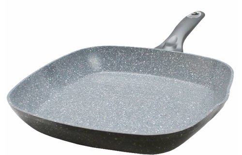 Grillpan  "Graniet" Anti-Kleeflaag  28 x 28 cm.