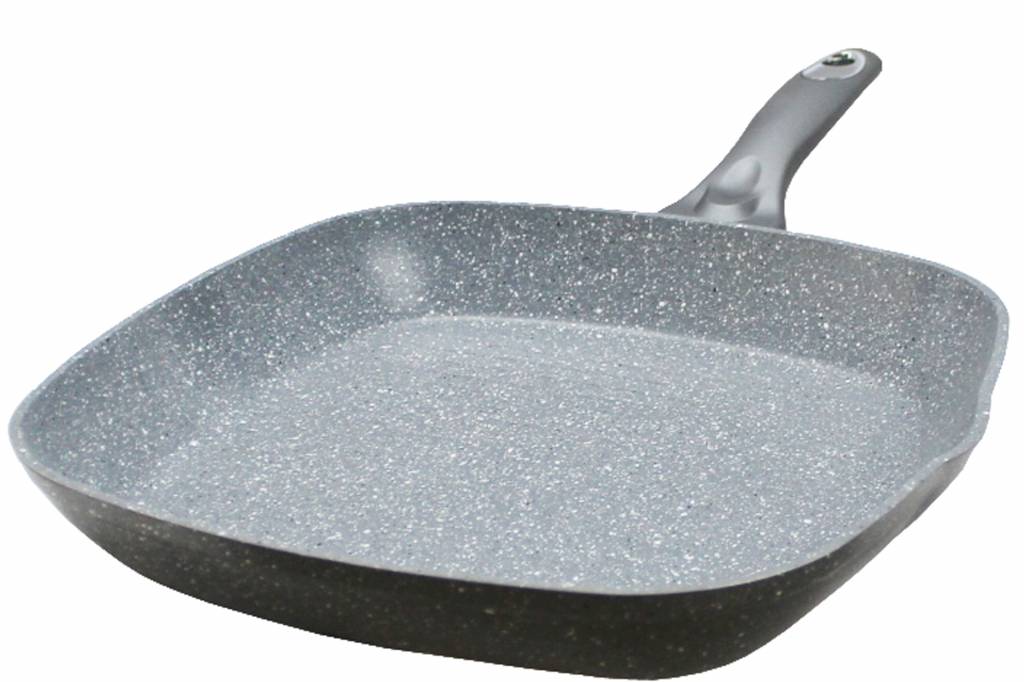Grillpan  "Graniet" Anti-Kleeflaag  28 x 28 cm. Grillpan  "Graniet" Anti-Kleeflaag  28 x 28 cm.