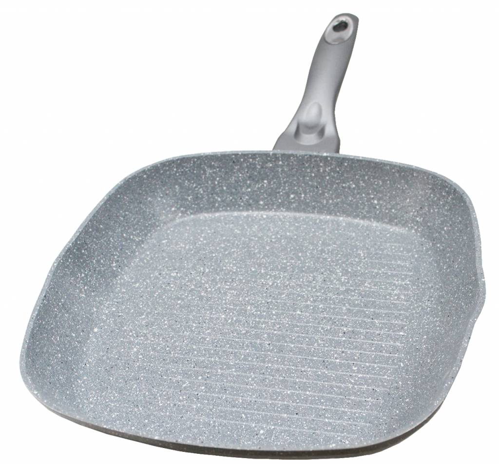 Grillpan  "Graniet" Anti-Kleeflaag  28 x 28 cm. Grillpan  "Graniet" Anti-Kleeflaag  28 x 28 cm.