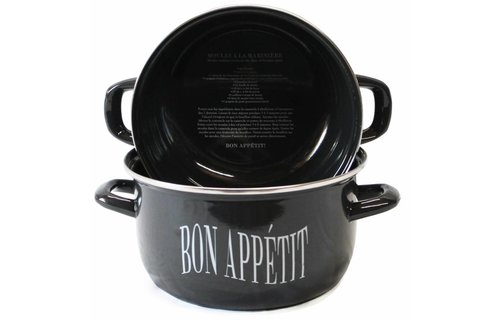 Mosselkom  22 cm.  Staal Mosselkom  22 cm.  Staal