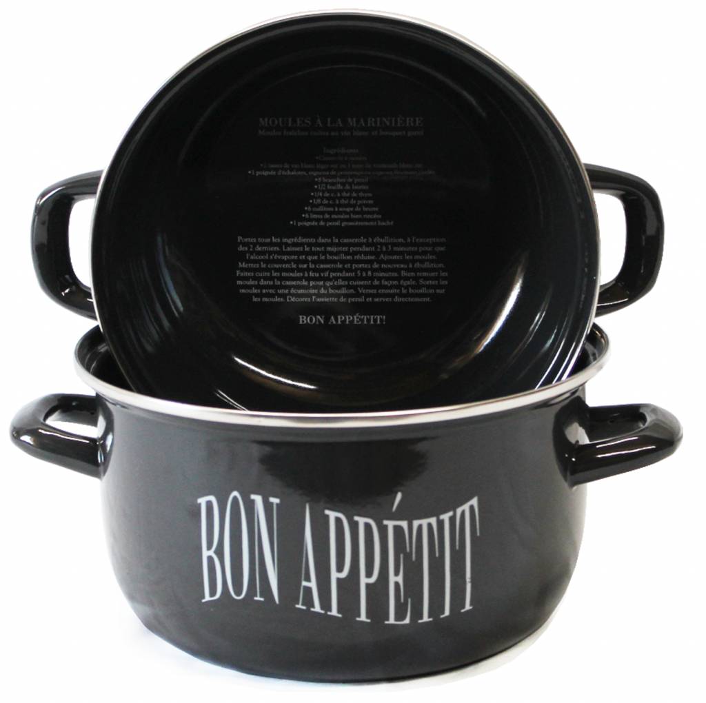 Mosselkom  22 cm.  Staal