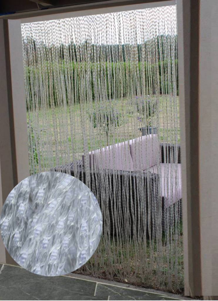 Vliegengordijn Medusa 125x230 cm. transparant